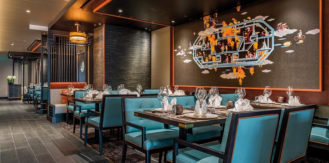 East to West is Spirit of Discovery's Asian inspired restaurant